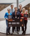 Vítězný tým ČEZ Inovačního maratonu si odnesl 50 000 korun za nápad chytrého obleku pro sportovce či armádu